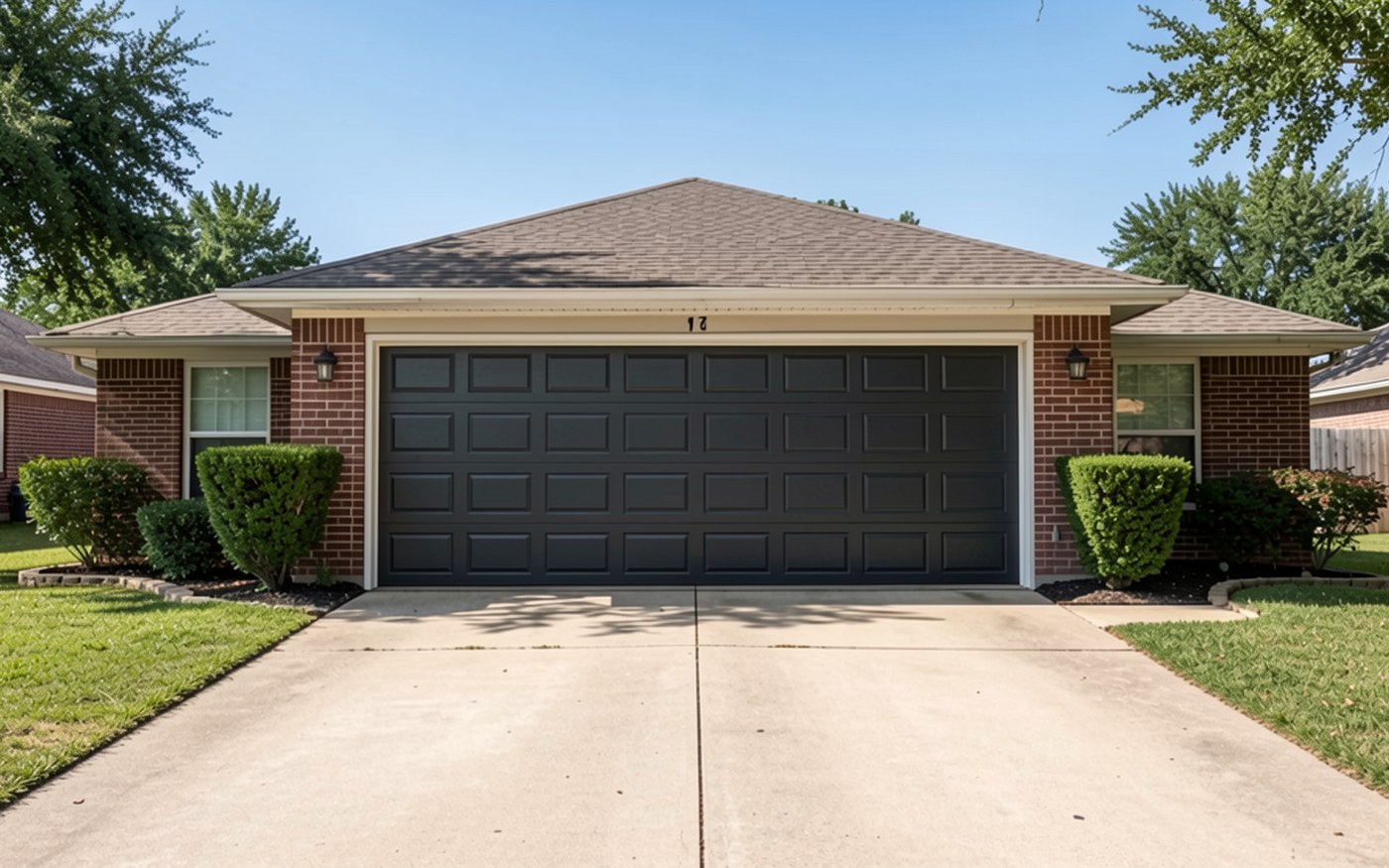 After — new garage door