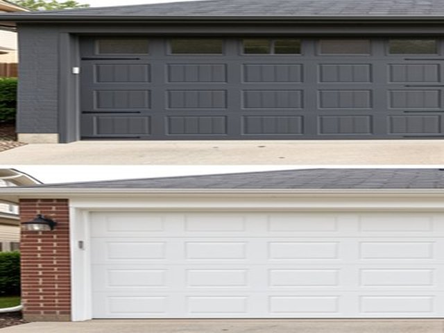 Wood-tone garage door project